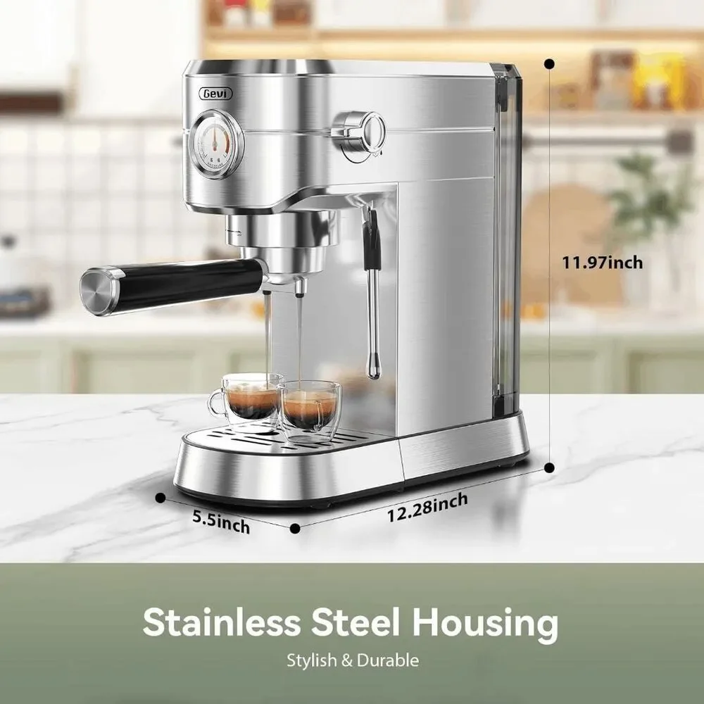 GEVI ECMGO 2-in-1 Smart Espresso Coffee Machine